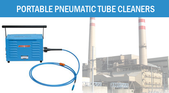 Portable pneumatic tube cleaner